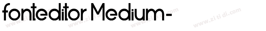 fonteditor Medium字体转换